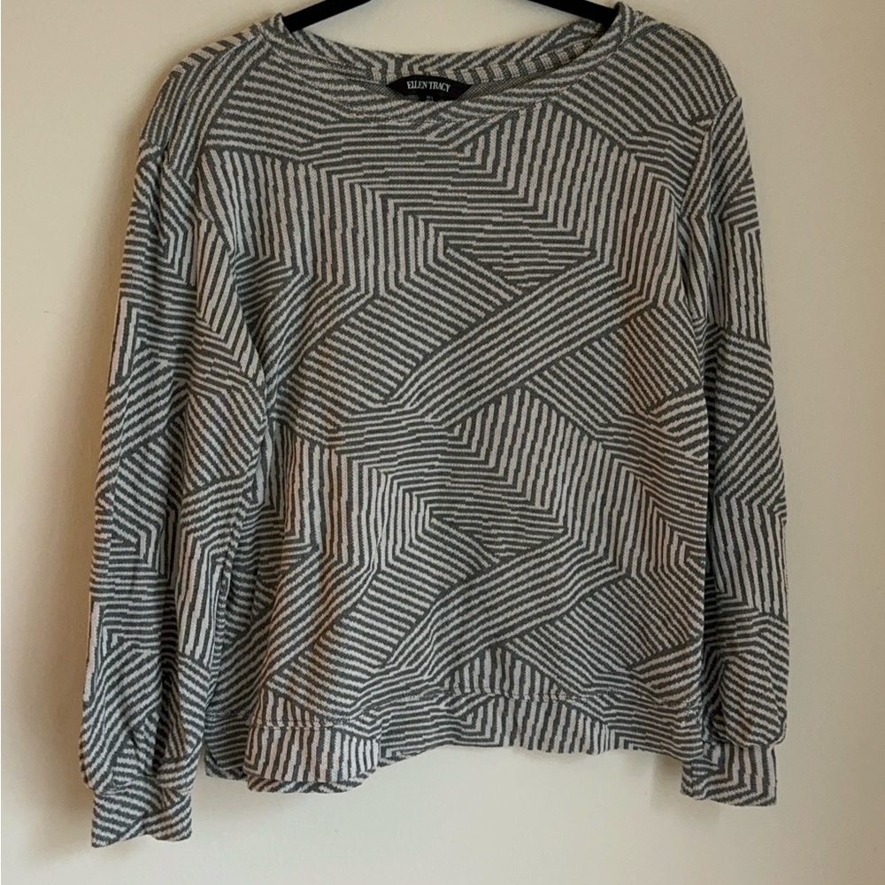 Billabong Women's Gray Striped Top